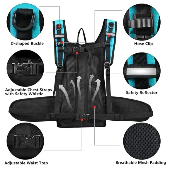 Lunidry Hydration Backpack with bladder NEW without tags - Picture 7 of 8